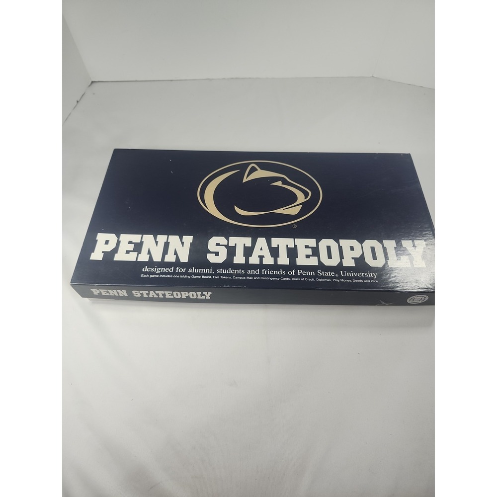 Penn Stateopoly Board Game Penn State Monopoly Complete Plastic Torn On End Box